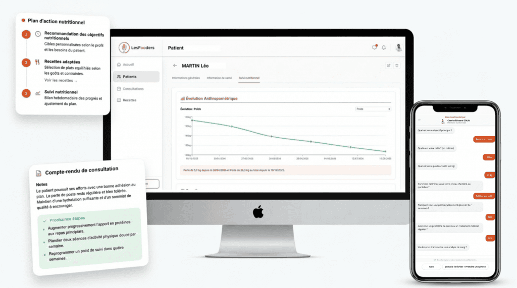 Bilan nutritionnel et suivi des patient LesFooders
