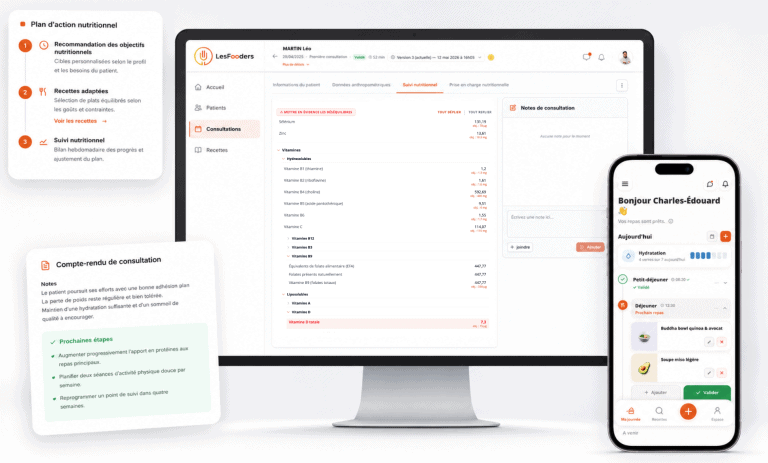 Logiciel nutritionnel pour diététicien libéral LesFooders